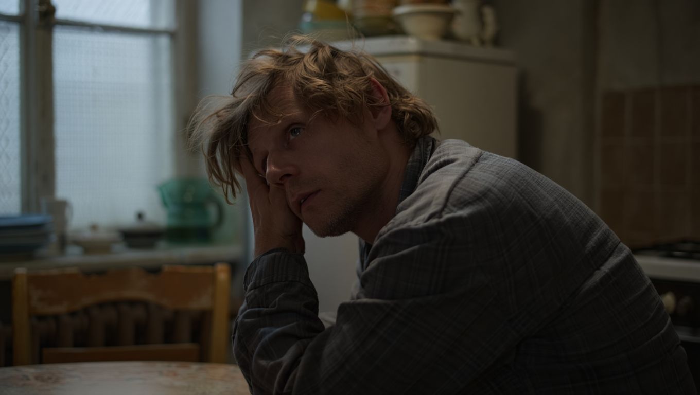 Мужчина испытывает синдром отмены